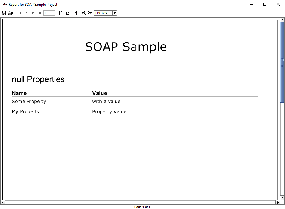 ReadyAPI: A custom report