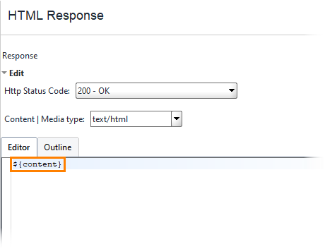 Context propety expansion as a response body