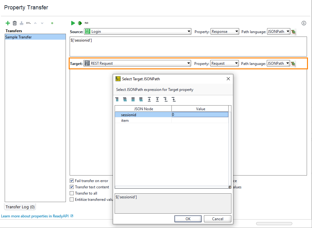 Select target JSONPath