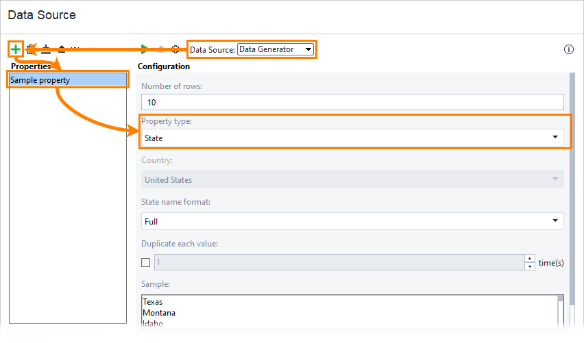 State Data Generator State Data Generator