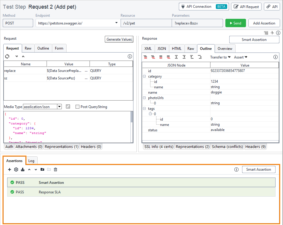 Web service testing with ReadyAPI: Assertions panel Web service testing with ReadyAPI: Assertions panel