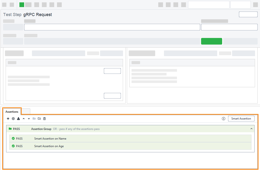 gRPC testing in ReadyAPI: Verifying gRPC request