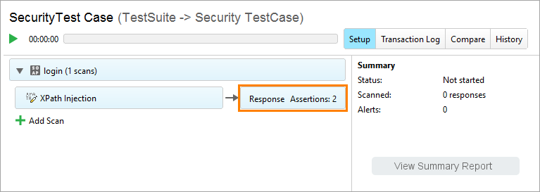 ReadyAPI: A response handler in the security test