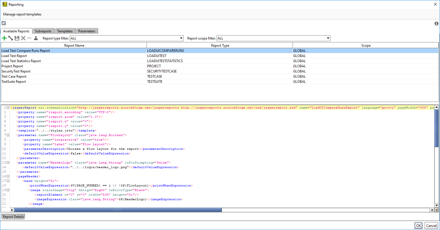 ReadyAPI: The Reporting window ReadyAPI: The Reporting window