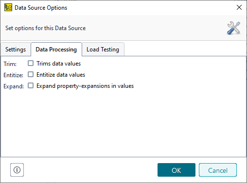 Data Processing Settings