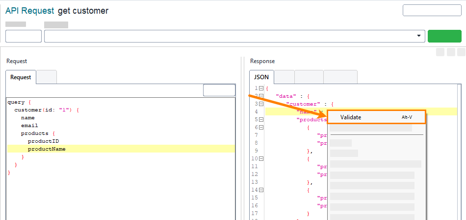 GraphQL support in ReadyAPI: Response validation