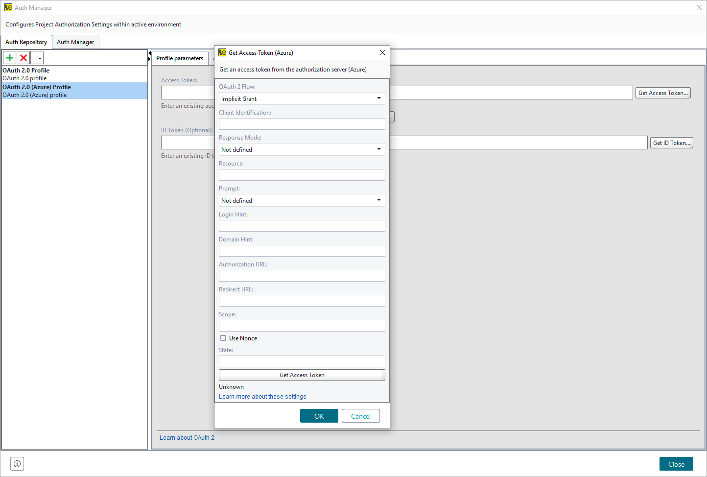 OAuth 2.0 Azure: Implicit Grant