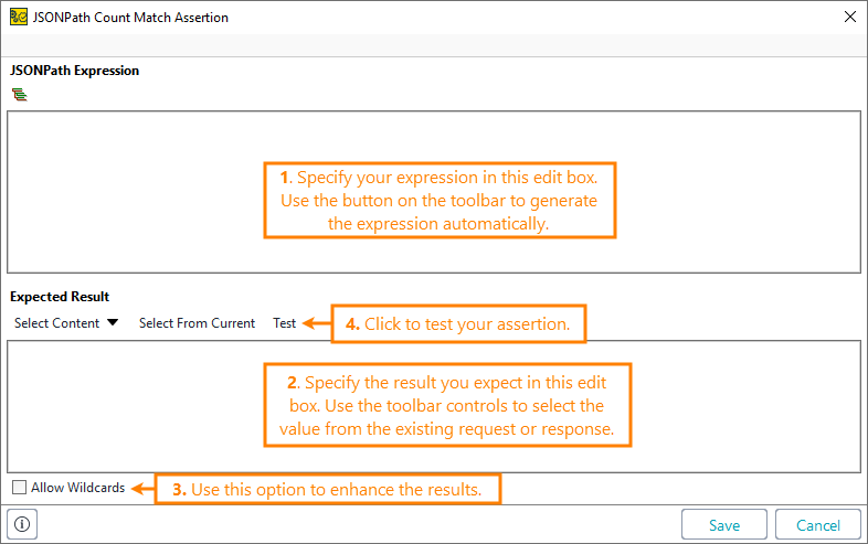 ReadyAPI: Configuring the JSONPath Count assertion