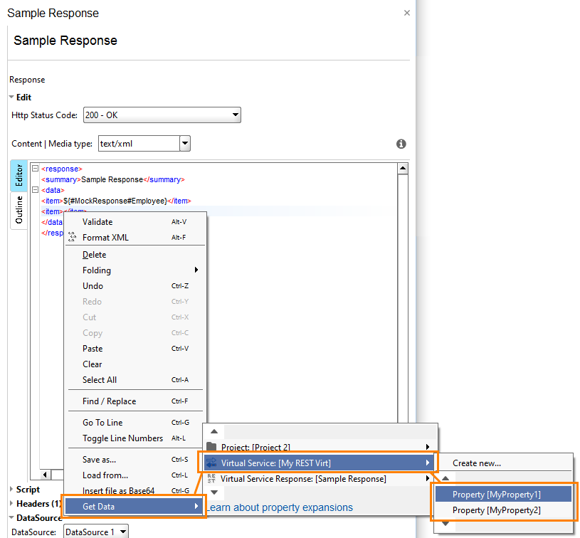 Service virtualization and API testing: The Get Data command Service virtualization and API testing: The Get Data command