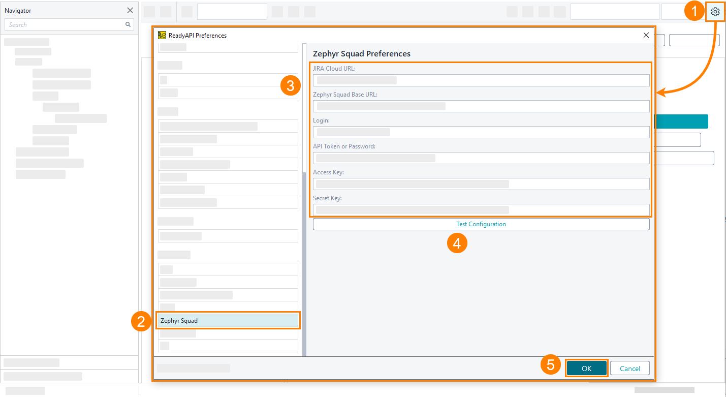 Zephyr Squad integration: ReadyAPI preferences Zephyr Squad integration: ReadyAPI preferences