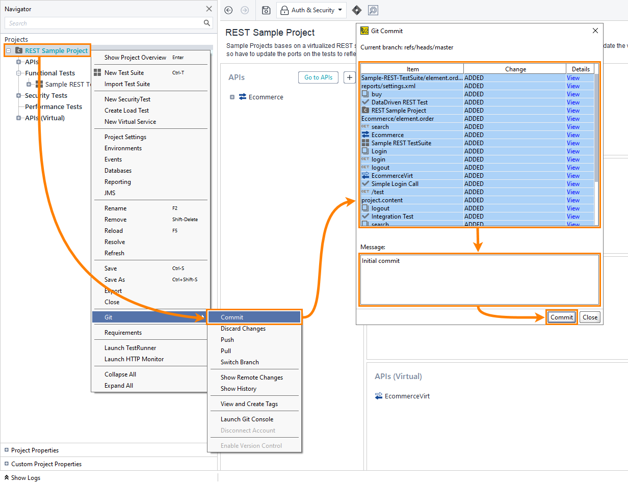 Teamwork: Adding project to Git
