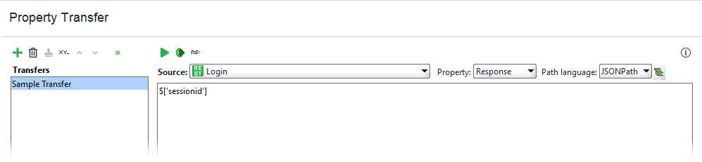 Configured property transfer