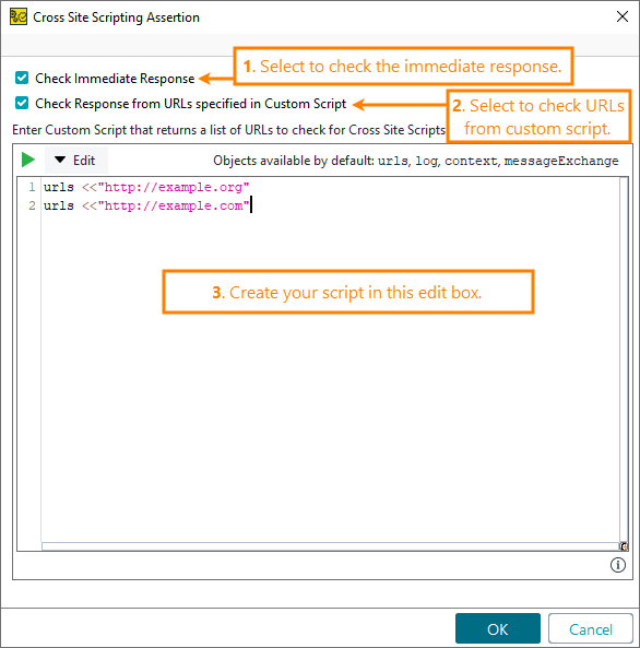 ReadyAPI: Configuring the Cross Site Scripting assertion ReadyAPI: Configuring the Cross Site Scripting assertion