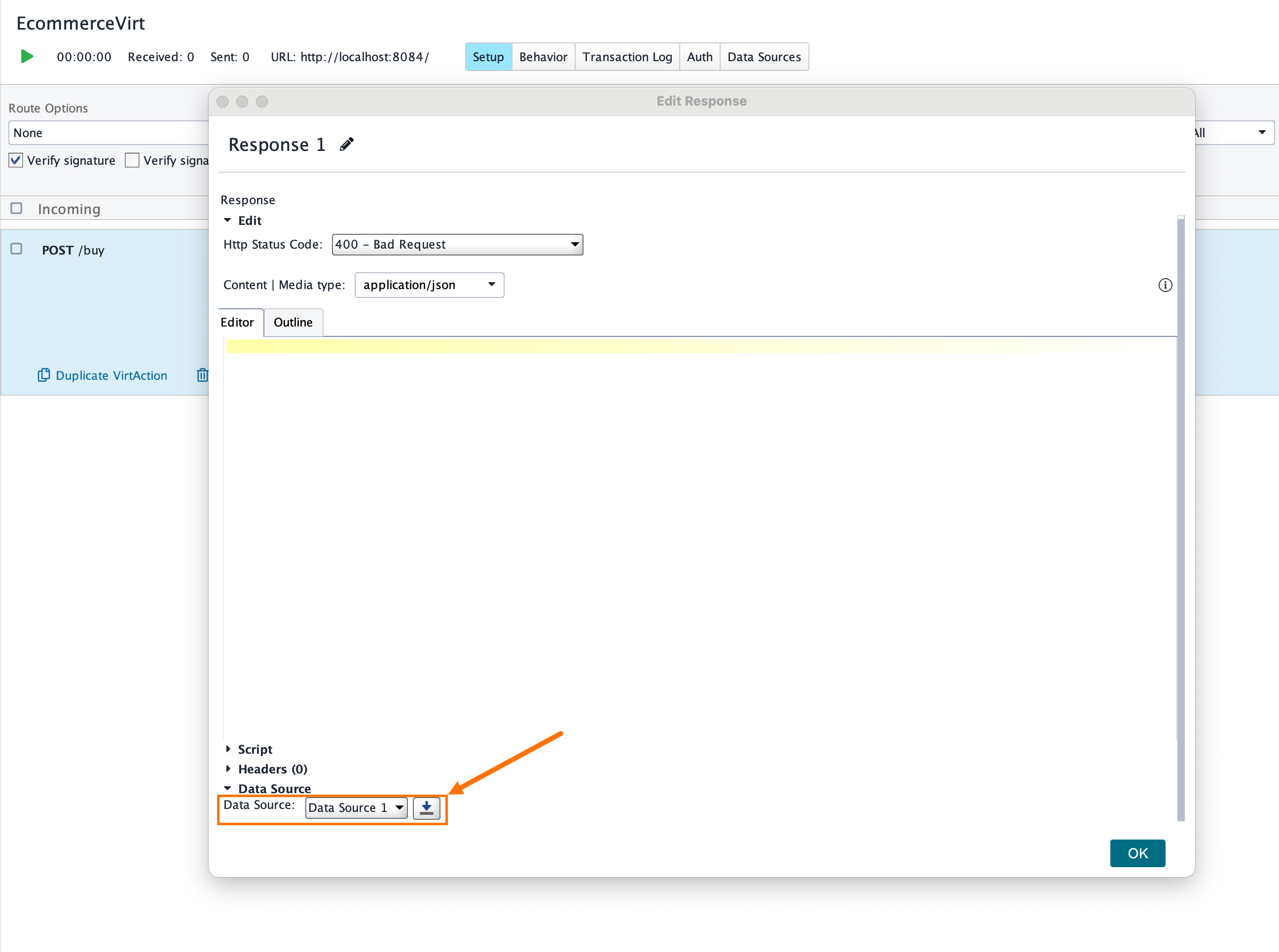 Service virtualization and API testing: Selecting data source Service virtualization and API testing: Selecting data source