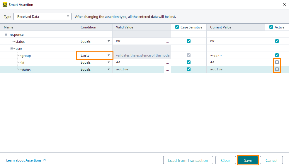 Functional API testing: Configure assertion Functional API testing: Configure assertion